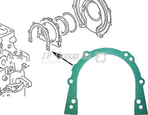 026 103 181B GASKET FOR 068 103 171F JP GROUP 1119100100