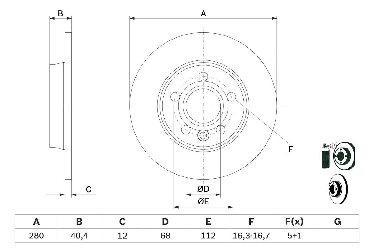 701 615 601A REAR DISCS REAR T4 Ø280mm  3213 BBD4214