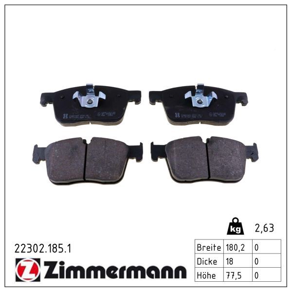 7340.2 BH BRAKE PAD SET JAG F-PACE (X761) XF R/R VELAR (L560) # BOSCH 7340.2 BH