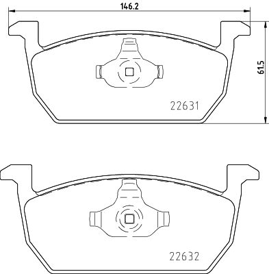7335.2 BRAKE PADS FRONT POLO / TCROSS  355.032-951