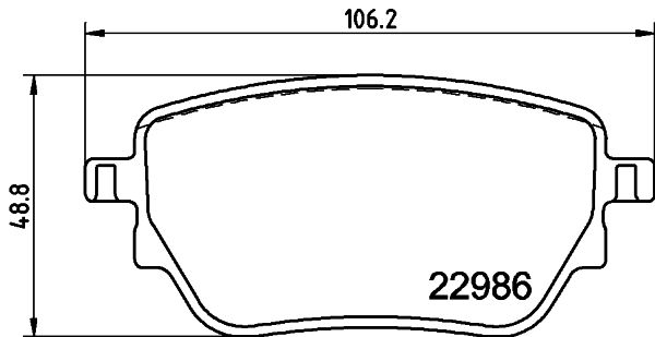3884.2 BRAKE PAD REAR MERC W177/118/247  355.039-021