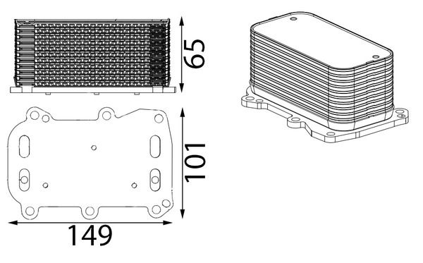 133 188 00 01 OIL COOLER #