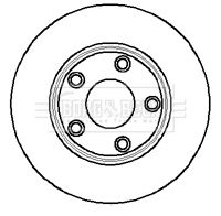 XR858130 BRAKE DISC FRONT S TYPE >N52047 - 2261 BOSCH 0 986 478 778