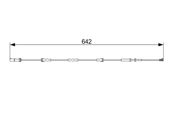 34 35 6 865612 SENSOR BRAKE RR MINI F55/56 BMW X1F48 # METZGER AUTOTEILE 1190292 METZGER