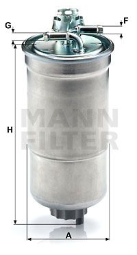 1J0 127 401A MA FUEL FILTER DIESEL MANN HUMMEL WK853/3x