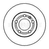 1J0 615 301D BRAKE DISC 1.6 A3/GOLF IV - 1233 HELLA 355.105-361