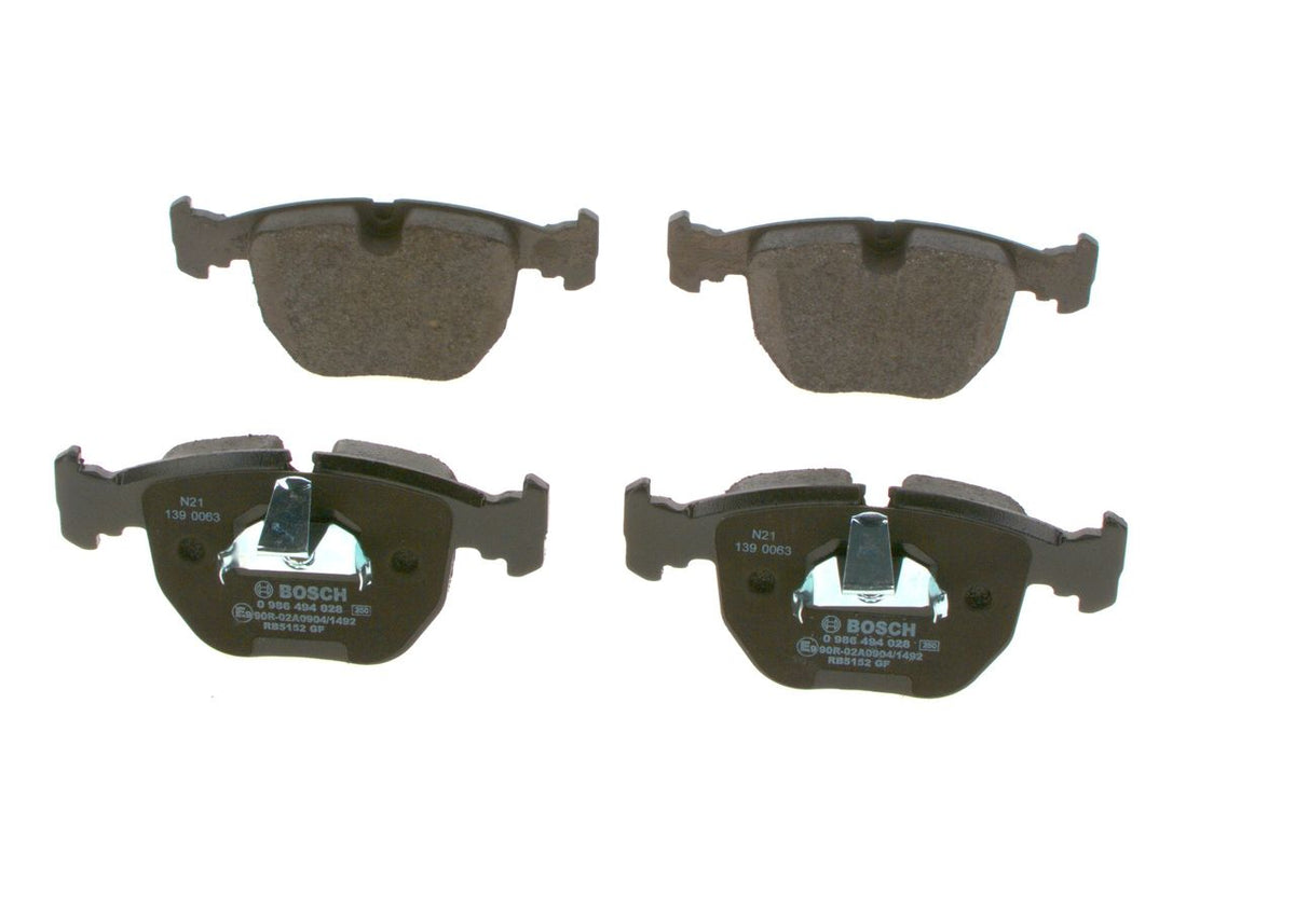 7078.2 BH BRAKE PADS FRONT E38/E39 # BOSCH 0 986 494 028