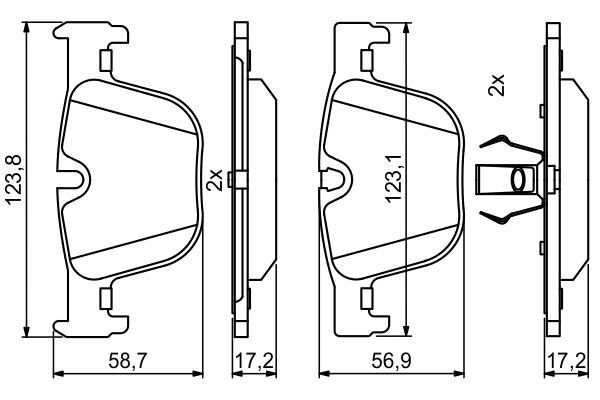 25514.180.1 BRAKE PADS REAR F30  435i  355.019-781