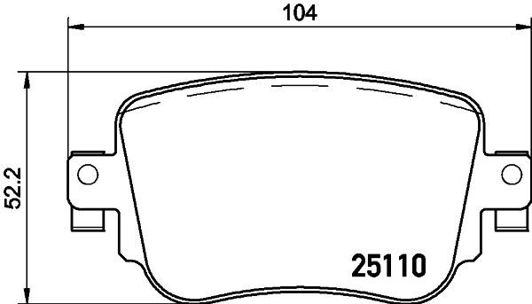 2790.2 BRAKE PADS REAR CADDY/A1/OCTAVIA  355.021-291