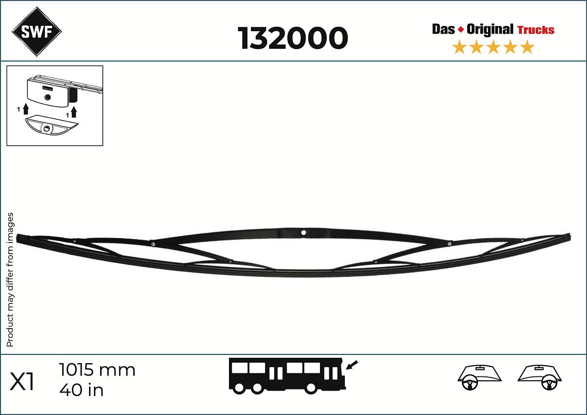 106 278 WIPER BLADE - 1M 40inch 1015mm SWF 132000 (DE) X120