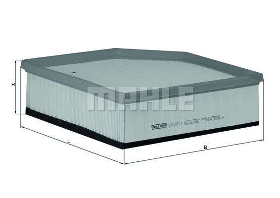 30680293 MHE AIR FILTER XC90 3.2 - LX 1607/1 MAHLE LX 1607/1