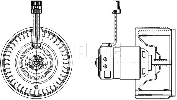 31320392 BLOWER FAN MOTOR XC90 # MAGNETI MARELLI 069412361010