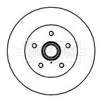 251 407 617A BRAKE DISC FRONT - 80 ON BORG BBD5848S