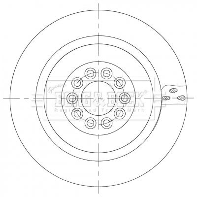 C2C8355 BRAKE DISC FRONT STYPE V8 SUPCHARGED GENUINE BBD6105S