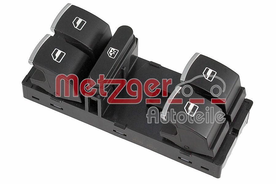 3C8 959 857 WINDOW SWITCH CLUSTER FRONT DRIVERS METZGER AUTOTEILE 0916997