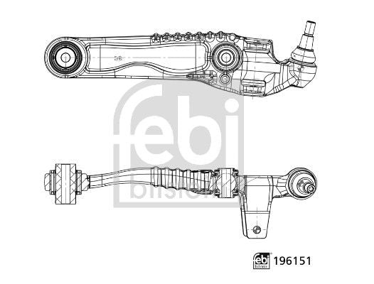 LR141990 FE CONTROL ARM REAR LWR RHF - 196151 # FEBI BILSTEIN 196151
