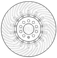 1J0 615 301AA ZI FRONT DISC LH R32 3307 ZIMMERMANN 100.3307.75