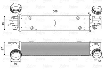 17 51 7 798788 Intercooler, Charger HELLA 8ML 376 988-094