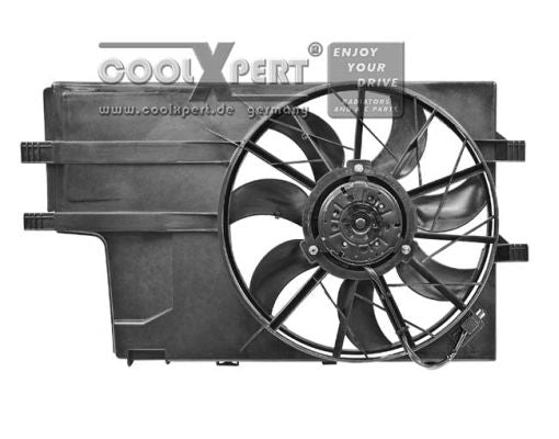 168 500 01 93 FAN - RADIATOR W/SHROUD # COOLXPERT 001-60-03057