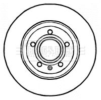 8E0 615 601M BNB REAR DISC 288MM X 36MM 3310 BORG BBD4545