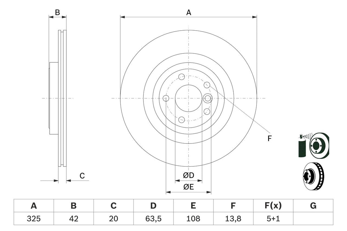 T4A2061 BOSCH BRAKE DISCS