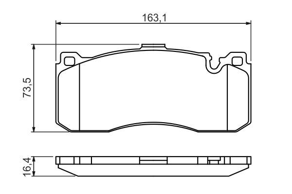 4848.2 BH BRAKE PADS FRONT 535I/135I # BORG 0 986 494 428