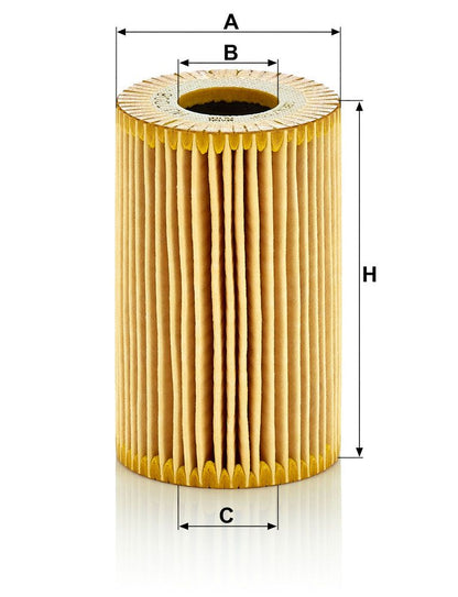 03L 115 562 MA OIL FILTER TDI 09>> - HU7008Z MANN HUMMEL HU7008Z
