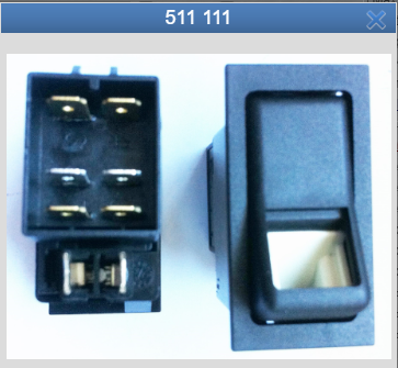 511 111 SWF ROCKER SWITCH 2 POSITION 24V SWF MTO ETD 10WKS