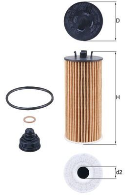 11 42 8 570590 BLP OIL FILTER MINI F56 X1 F48 - ADB112108 MANN HUMMEL ADB112108