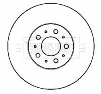 610.3706.20 BRAKE DISC FRONT XC90 315mm BORG BBD4389
