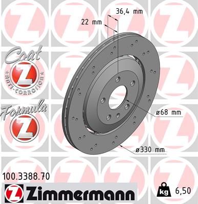 8K0 615 601G DISCS REAR RS4