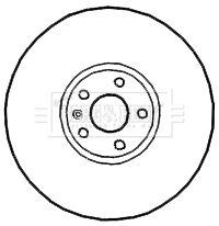 8J0 615 601 BNB BRAKE DISC REAR 286MM X 58.4 - 3328 BORG BBD4673