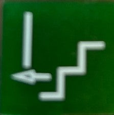 594 439 INSERT - SLIDE OUT STEP GREEN SWF