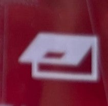 595 130 INSERT RED - BOOT LID SWF SWF595130