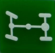 596 220 INSERT GREEN - REAR DIFF LOCK SWF
