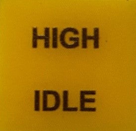 596 610J INSERT YELLOW - HIGH IDLE SWF
