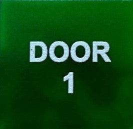 596 650J INSERT GREEN - DOOR 1 SWF