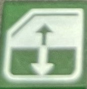 596 122 GREEN WINDOW LIFTER INSERT SWF