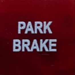 596 615O INSERT RED - PARK BRAKE SWF