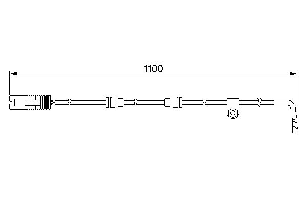 34 35 1 163207 BRAKE SENSOR RR E39 WAGON BOSCH AP197