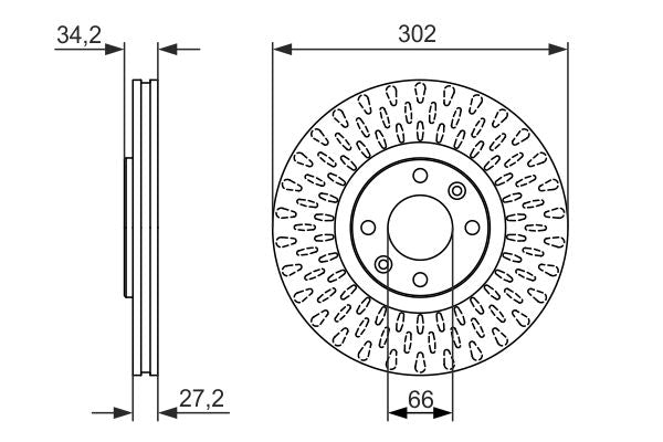440.3120.20 ZI BRAKE DISC FRONT 307/308 EW1J4S/DW10BTED4 - 3120  440.3120.20
