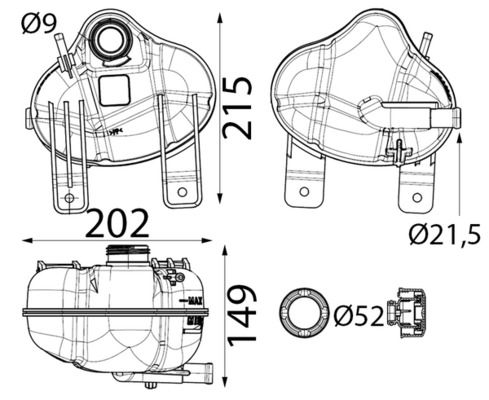 50522087 EXPANSION TANK MITO