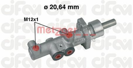6Q0 611 019Q BRAKE MASTER POLO 9N # METZGER AUTOTEILE 202-404