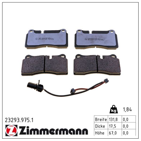 GDB1731 BRAKE PADS REAR Q7 / R8 - BOSCH