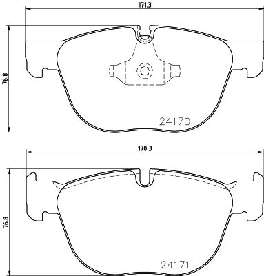 7231.2 BRAKE PADS FRONT X5 E70/71  355.012-541