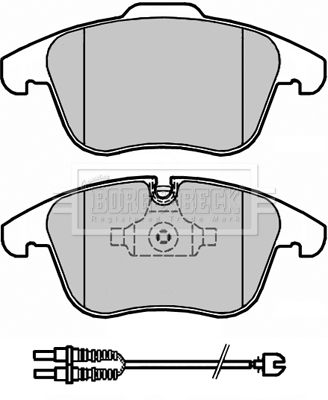 7252.2 BNB BRAKE PADS FRONT C5 CITROEN/508 PEU BORG BBP2184