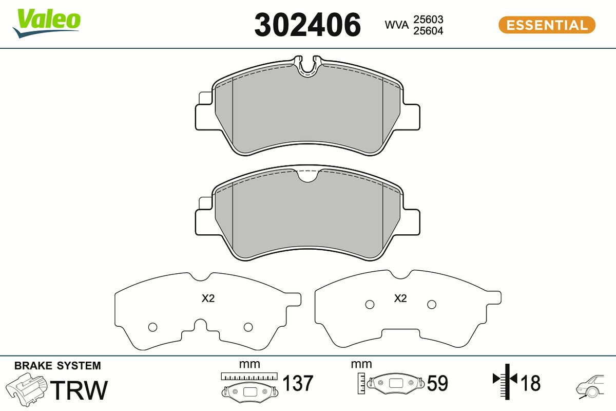 DB2329HD REAR PADS FORD TRANSIT