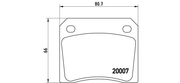 CAC5061 REAR BRAKE PADS JAG E TYPE