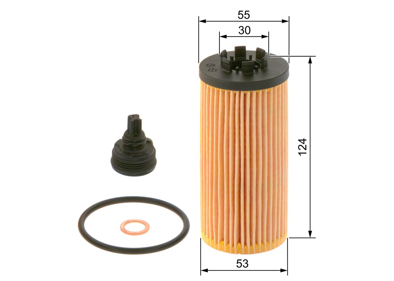 11 42 8 593186 BLP OIL FILTER MINI F56 X1 X2 F48 - ADBP210008 BLUEPRINT ADBP210008