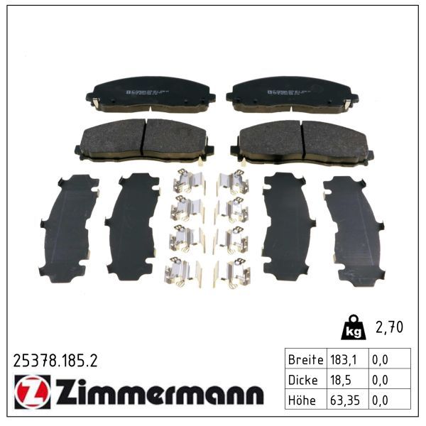 25378.185.2 F BRAKE PAD JF FREEMONT  0 986 494 769